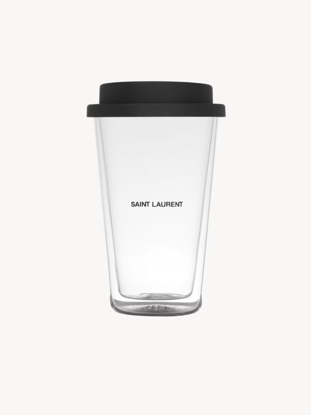 Saint Laurent (YSL) - travel coffee mug in glass